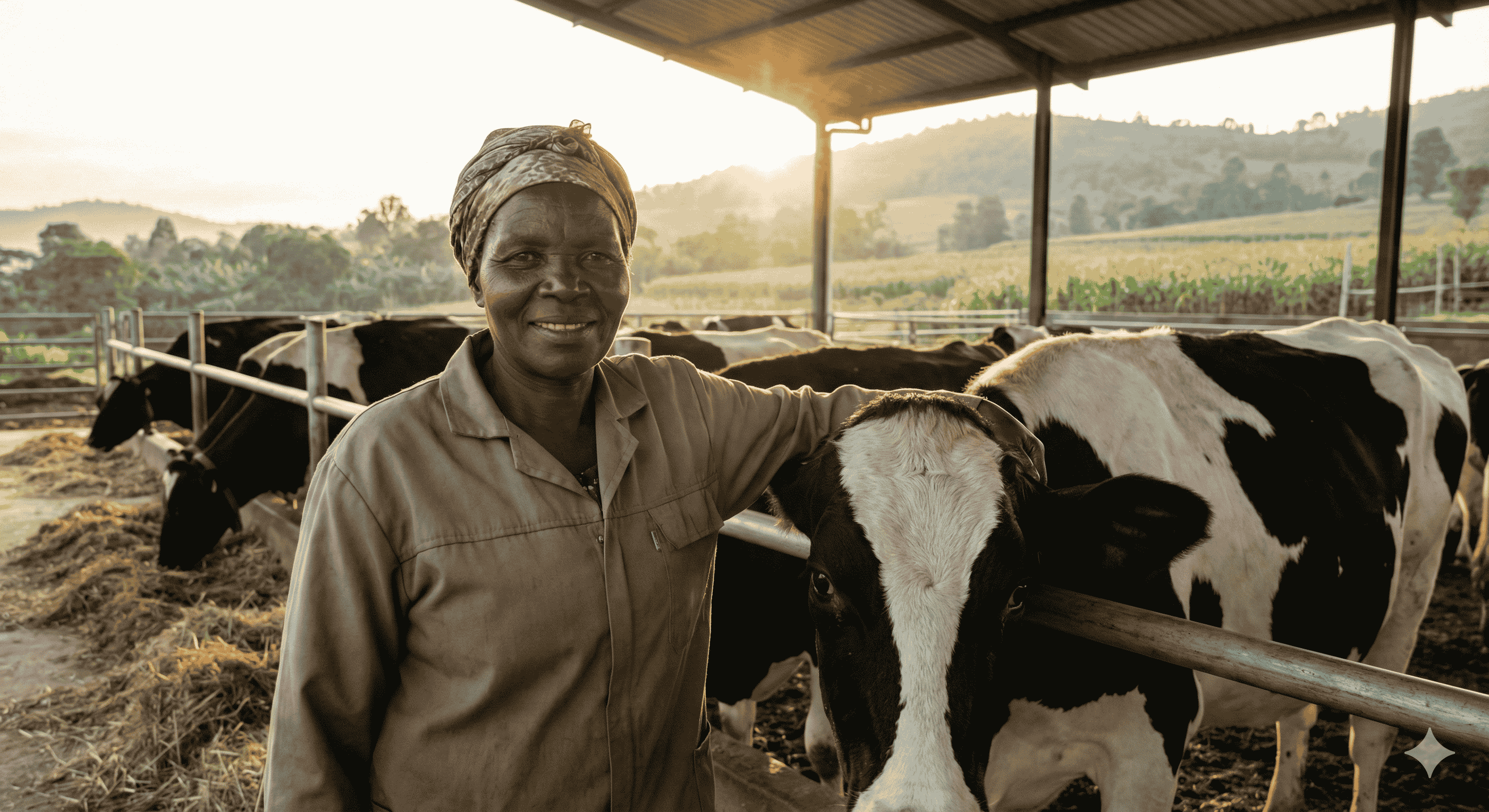 Farmer using mobile technology